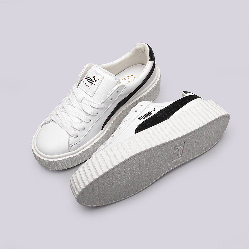 женские белые кроссовки PUMA Creeper White & Black 36446201 - цена, описание, фото 3